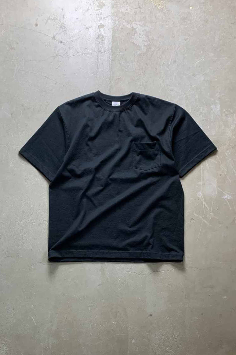MADE IN USA #302 8OZ MAX WEIGHT POCKET T-SHIRT / BLACK