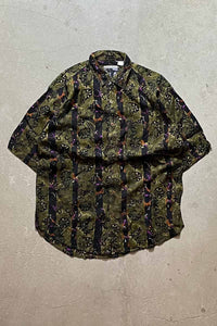 90'S S/S DESIGN SHIRT / MULTI [SIZE: M相当 USED]