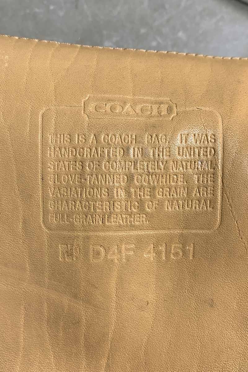 MADE IN USA 90'S MEDIUM LEATHER SHOULDER BAG / CAMEL [SIZE: ONE SIZE USED]