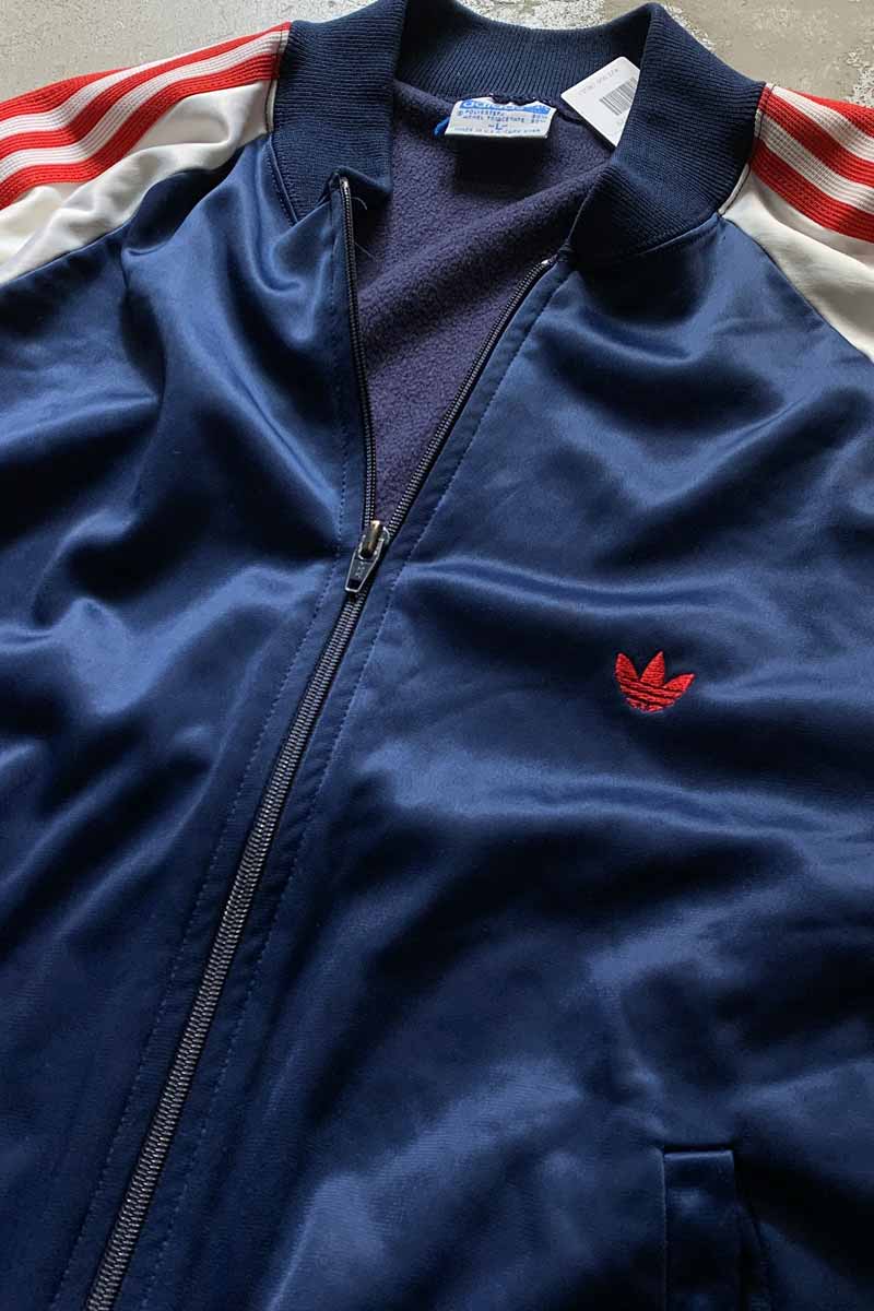 MADE IN USA 70'S TRACK JACKET / NAVY [SIZE: L USED]