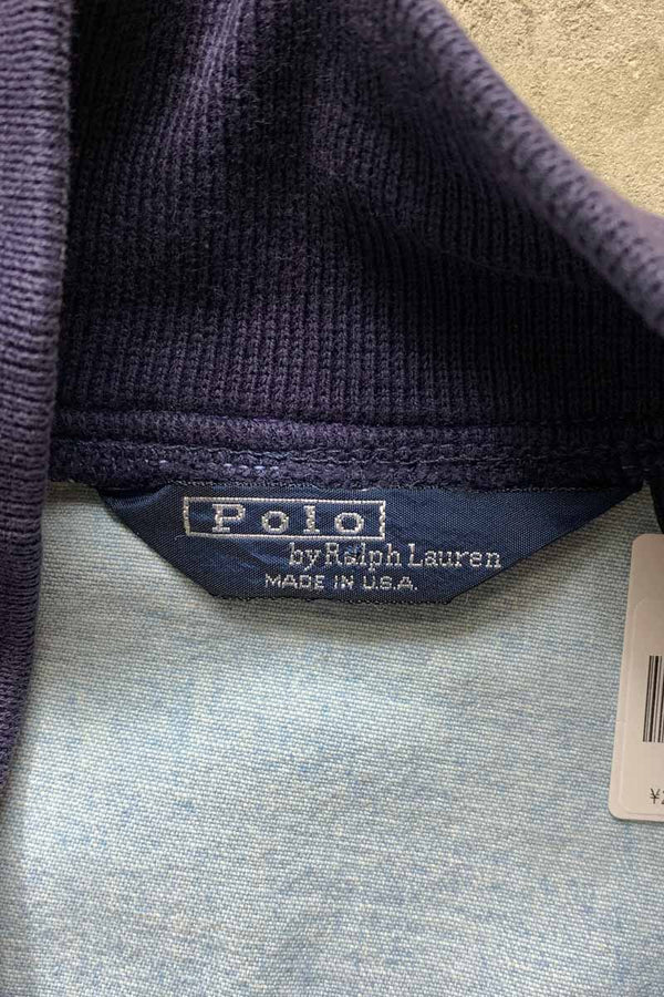 MADE IN USA 80'S ZIP DENIM JACKET / LIGHT INDIGO [SIZE: L USED]