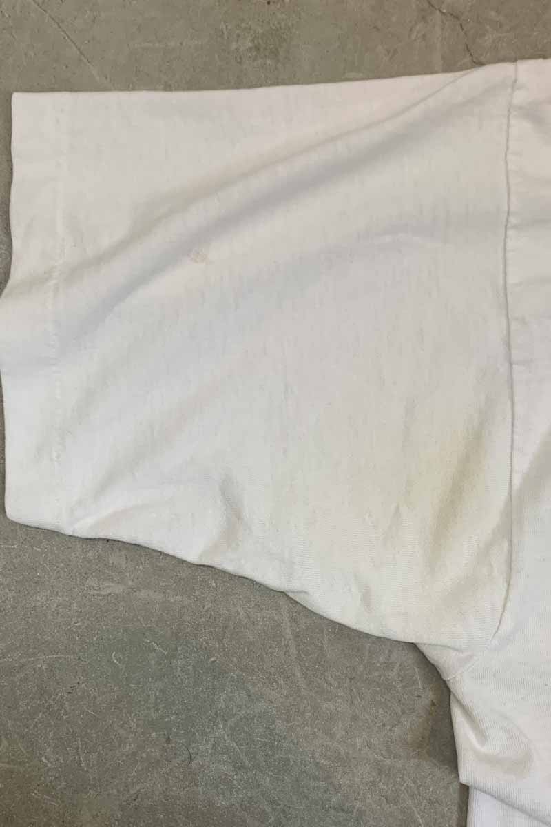97'S S/S I'M OUTTA HERE BACK PRINT MESSAGE T-SHIRT / WHITE [SIZE: L USED]