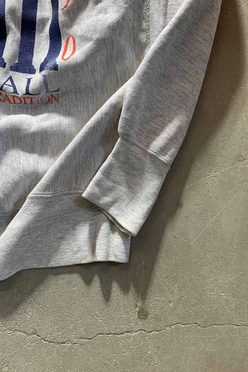 MADE IN USA 90'S REVERSE WEAVE ILLINOIS PRINT SWEATSHIRT / GRAY [SIZE: XL USED]