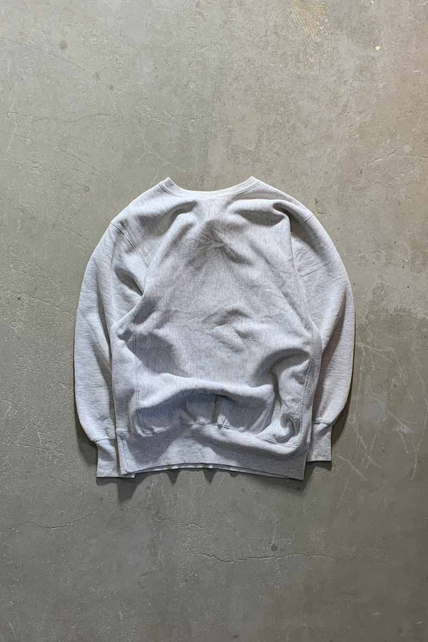 MADE IN USA 90'S REVERSE WEAVE ILLINOIS PRINT SWEATSHIRT / GRAY [SIZE: XL USED]