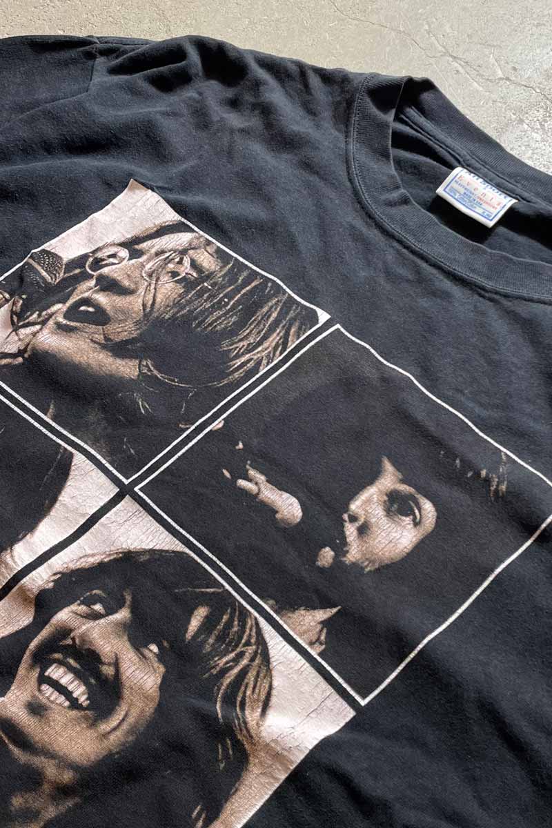 MADE IN USA 96'S THE BEATLES LET IT BE PRINT BAND T-SHIRT / BLACK [SIZE: XL USED]