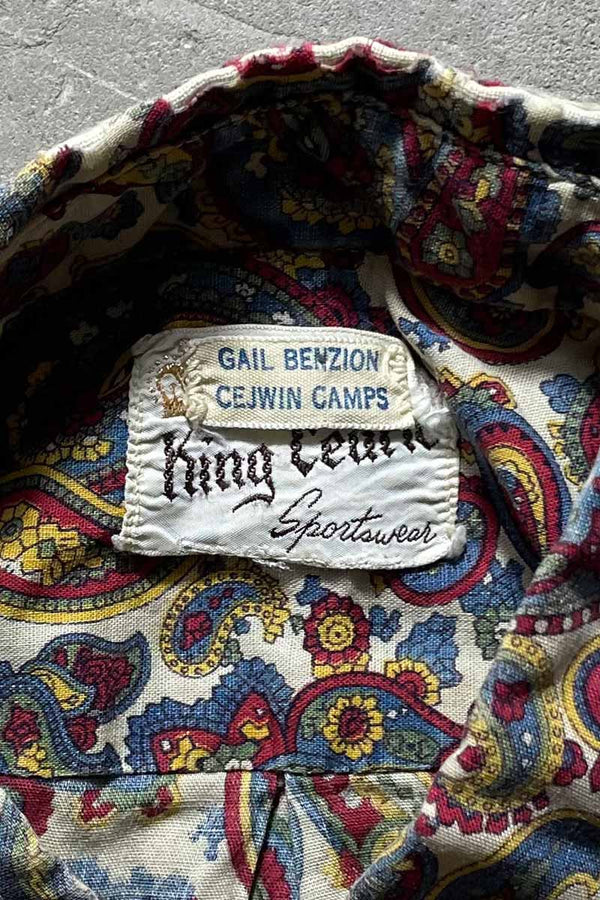 60'S S/S PAISLEY SHIRT / MULTI [SIZE: M USED]