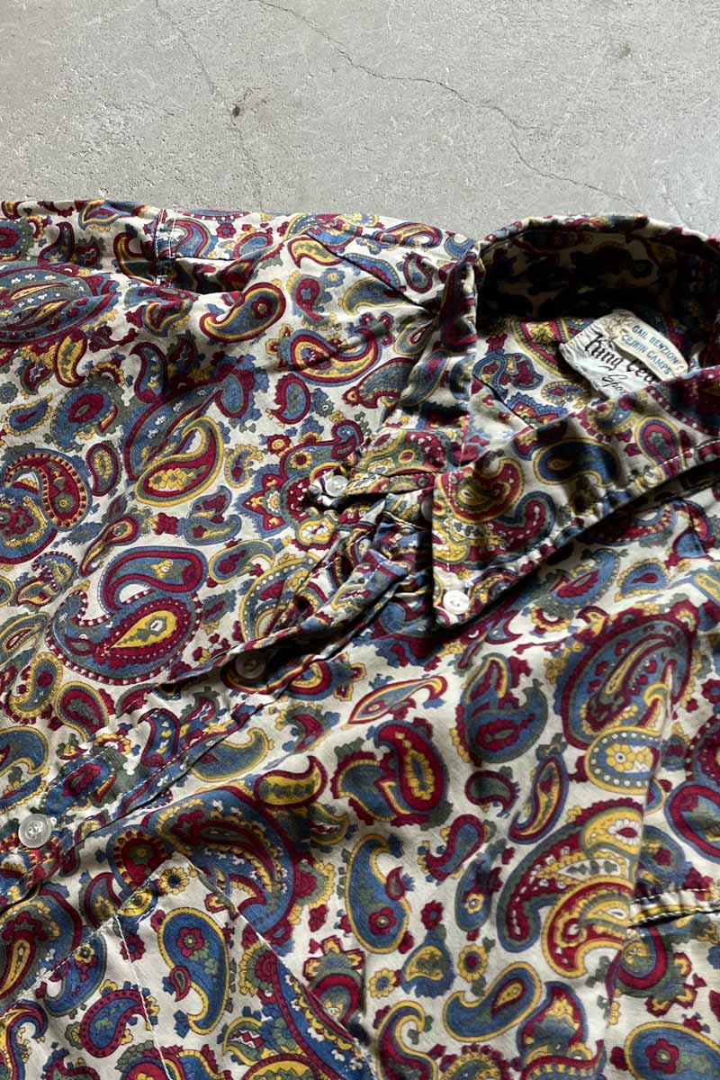 60'S S/S PAISLEY SHIRT / MULTI [SIZE: M USED]
