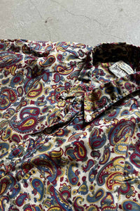 60'S S/S PAISLEY PATTERN SHIRT / MULTI [SIZE: M相当 USED]