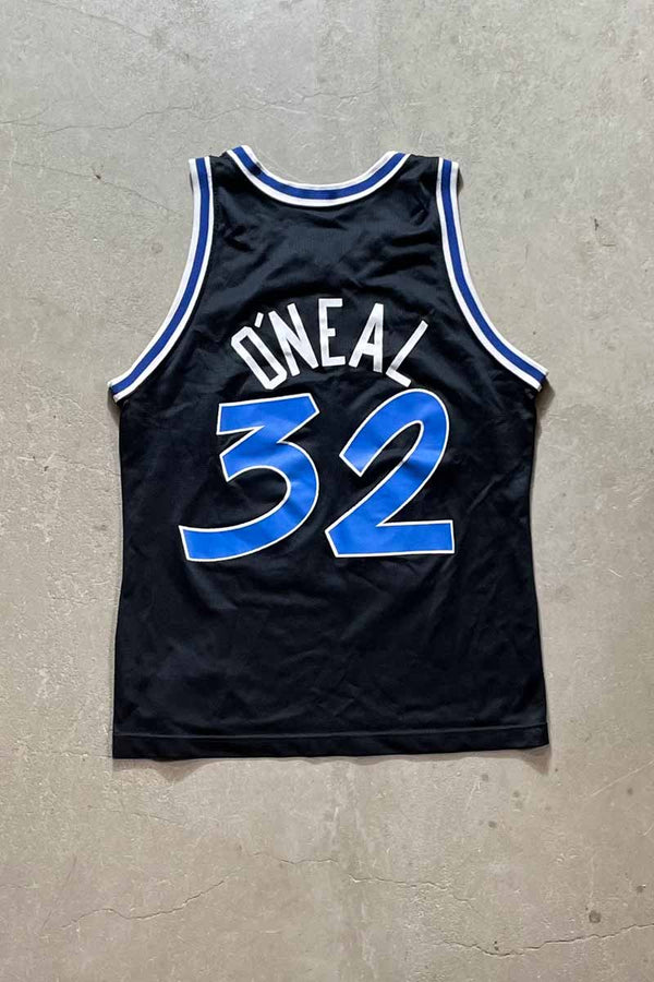 MADE IN USA 90'S NBA ORLANDO MAGIC SHAQ O'NEAL GAME SHIRT / BLACK [SIZE: M USED]