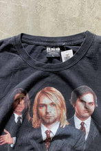 画像をギャラリービューアに読み込む, 90&#39;S NIRVANA FACE PRINT T-SHIRT / BLACK [SIZE: L USED]
