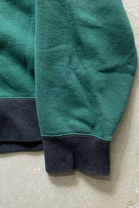 90'S RUGBY DESIGN LOGO SWEATSHIRT / GREEN [SIZE: XL USED]
