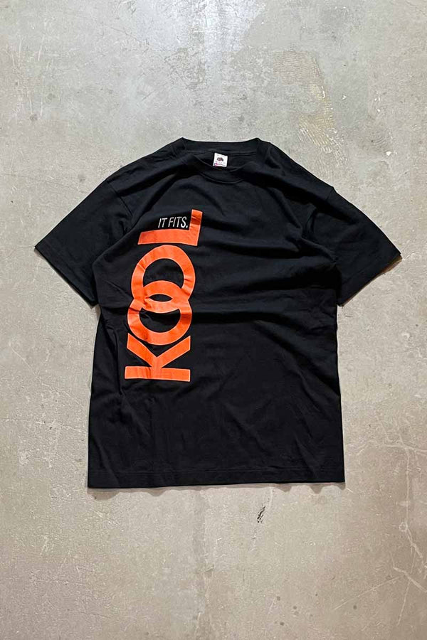 MADE IN USA 90'S KOOL TOBACCO ADVERTISING T-SHIRT / BLACK [SIZE: XL USED]