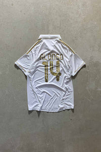 11-12'S REAL MADRID BWIN FOOTBALL SHIRT / WHITE [SIZE: L USED]