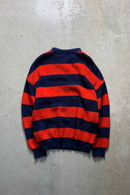 画像をギャラリービューアに読み込む, L/S BORDER POLO KNIT SWEATER / RED [SIZE: L USED]
