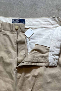 90'S COTTON CHINO SHORTS PANTS / BEIGE [SIZE: 32 USED]