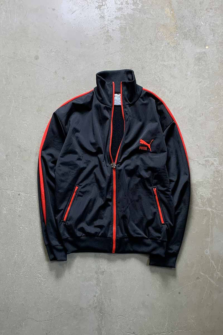 80'S TRACK JACKET / BLACK [SIZE: XL USED]