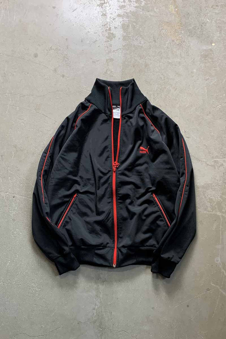 80'S TRACK JACKET / BLACK [SIZE: L USED]