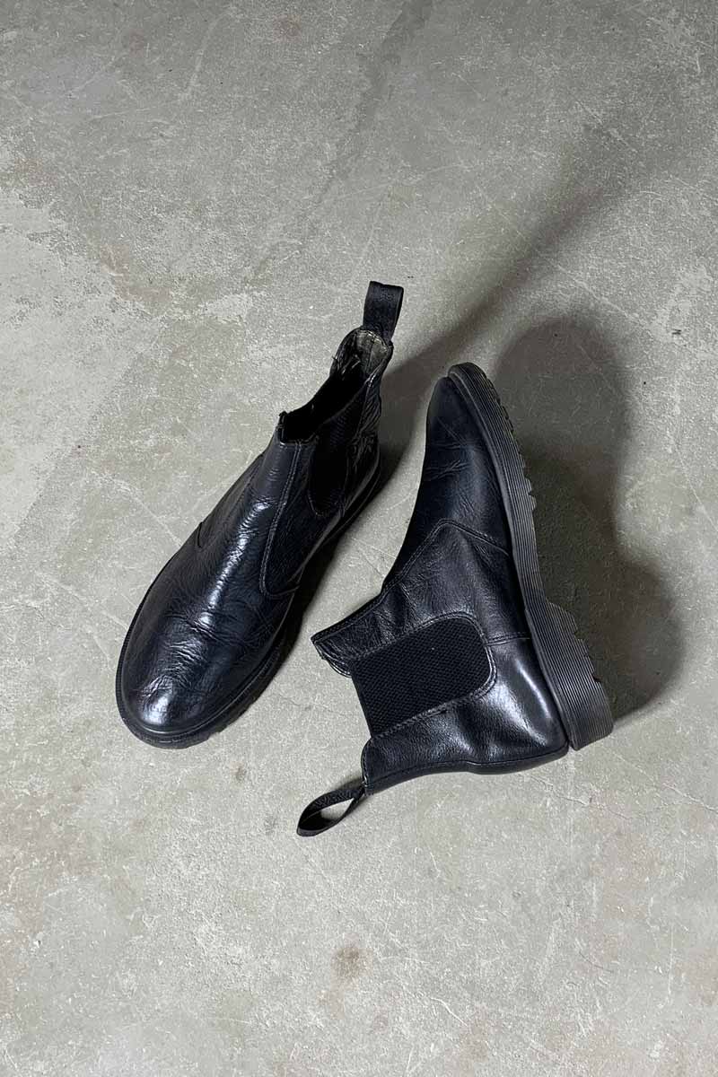 SIDE GOA LEATHER BOOTS / BLACK [SIZE: US8.0 (approx. 26.0cm) USED]