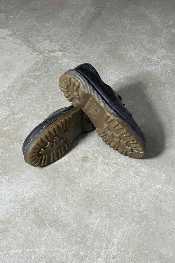 MADE IN ENGLAND 80-90'S 3 HOLE LEATHER SHOES / BLACK [SIZE: US8.0 (approx. 26.0cm) USED]