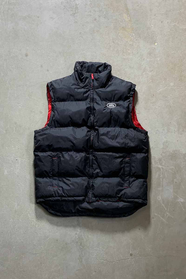 LAND ROVER LOGO PUFF VEST / BLACK [SIZE: M USED]
