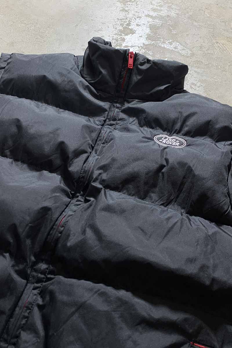 LAND ROVER LOGO PUFF VEST / BLACK [SIZE: M USED]