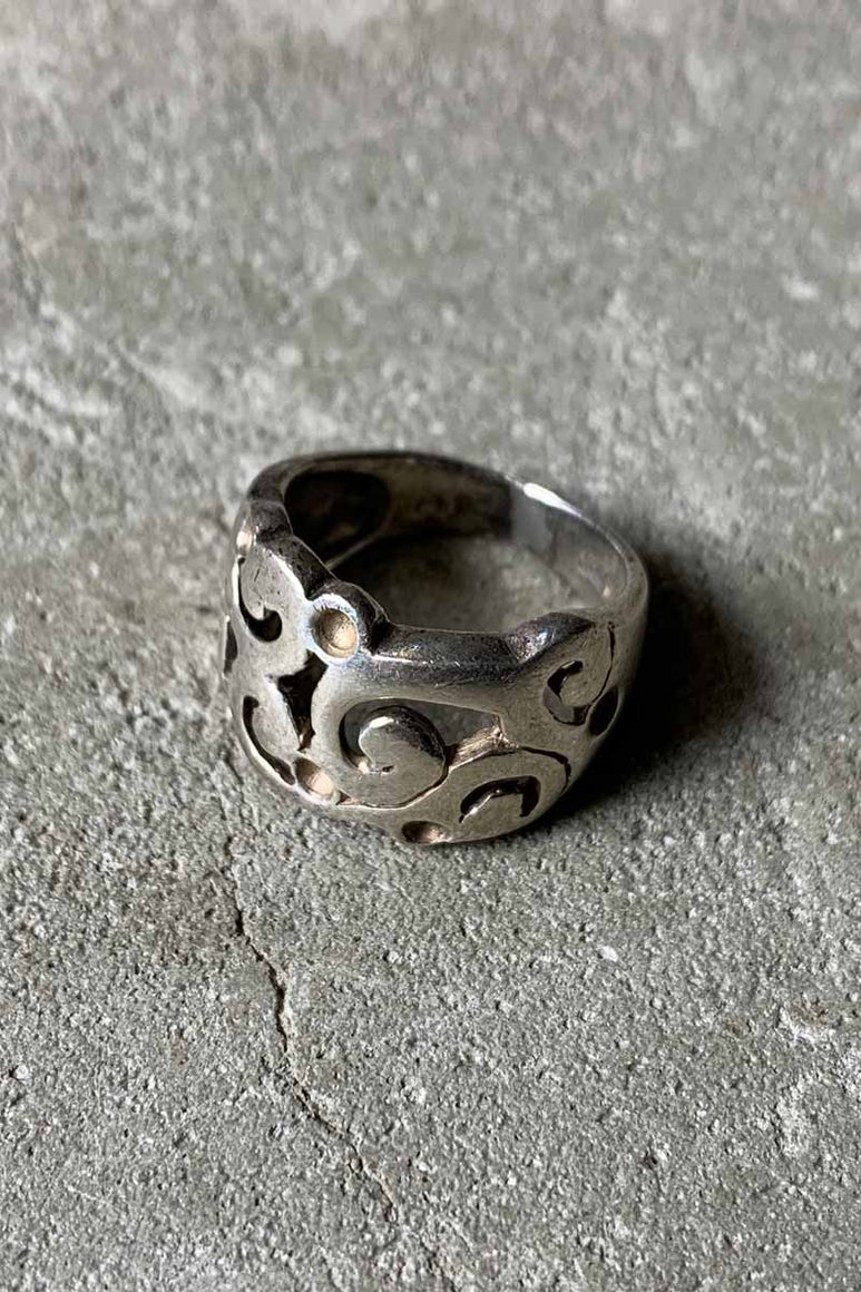 925 SILVER RING [SIZE: 9.5号相当 USED]