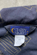 画像をギャラリービューアに読み込む, 80&#39;S L/S ELVIS DESIGN PAJAMA SHIRT / NAVY [SIZE: L USED]
