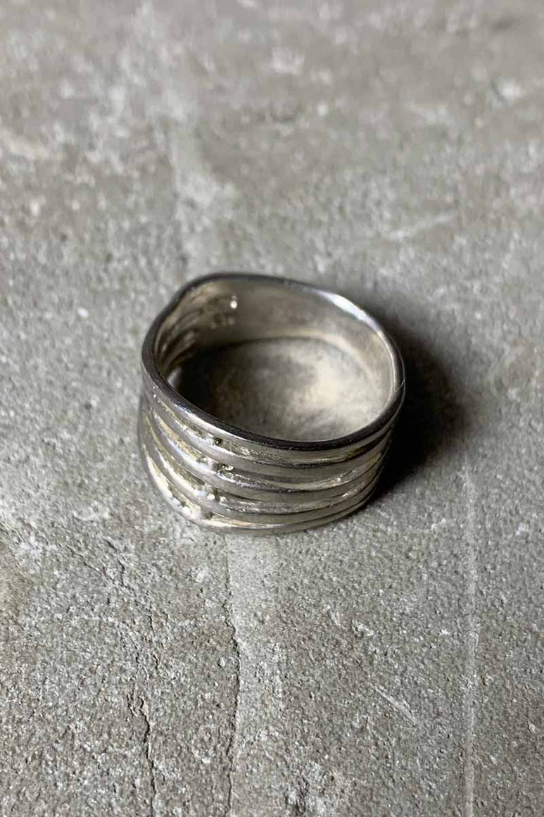 925 SILVER RING [SIZE: 14号相当 USED]