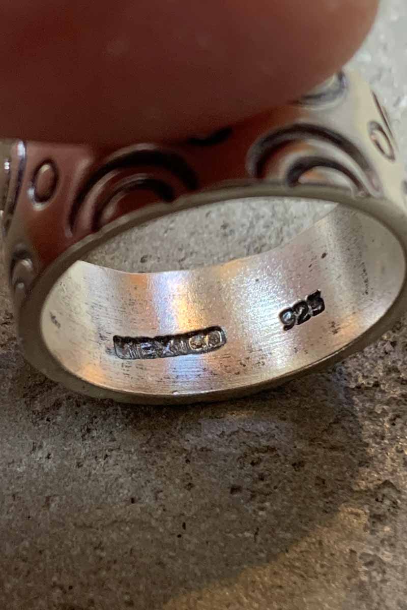MADE IN MEXICO 925 SILVER RING [SIZE: US 8.5 equivalent USED]
