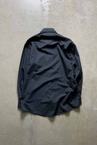 90'S L/S DRESS SHIRT / BLACK [SIZE: M USED]