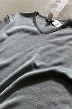 画像をギャラリービューアに読み込む, MADE IN USA 90&#39;S V-NECK KNIT T-SHIRT / SILVER [SIZE: L USED]
