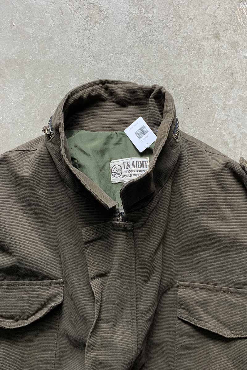 90'S M-65 TYPE JACKET / KHAKI [SIZE: XL USED]