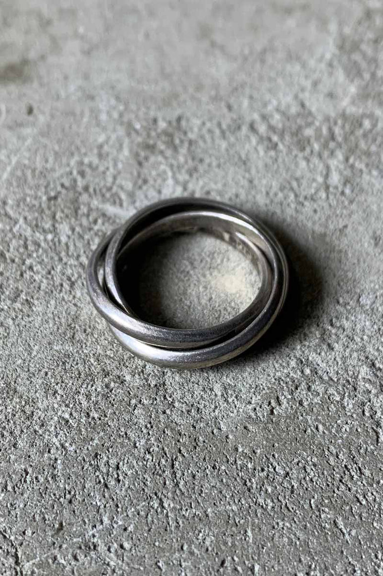 MADE IN MEXICO 925 SILVER 3 RINGS [SIZE: 17号相当 USED]