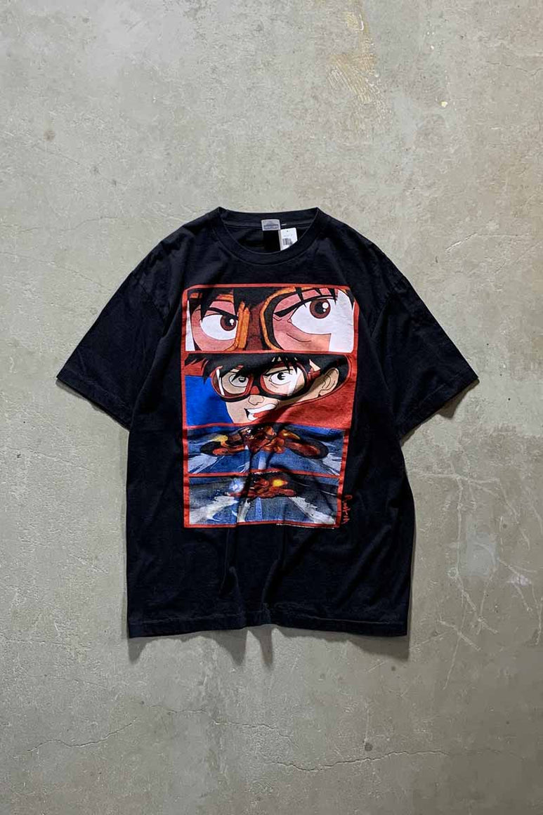 MADE IN USA 80-90'S BOOTLEG AKIRA T-SHIRT / BLACK [SIZE:  XLUSED]
