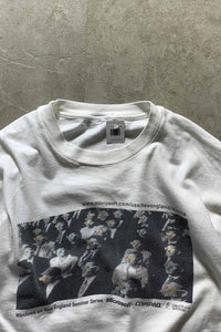 Y2K EARLY 00'S MICROSOFT PRINT ADVERTISING T-SHIRT / WHITE [SIZE: XL USED]