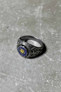 SILVER COLLEGE RING [SIZE: 20.5号相当 USED]