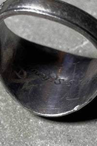 SILVER COLLEGE RING [SIZE: 20.5号相当 USED]