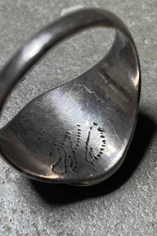 925 SILVER RING W/TURQUOISE [SIZE: US 11.5 equivalent, USED]