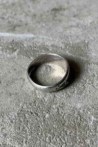 STERLING SILVER RING W/TURQUOISE [SIZE: 22.5号相当 USED]