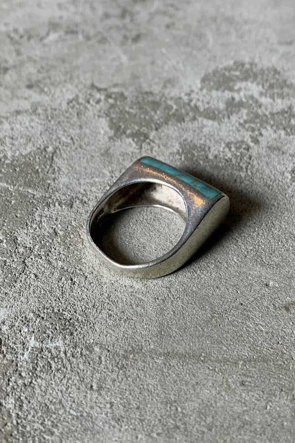 925 SILVER RING WITH TURQUOISE [SIZE: JP 21 (US 10) USED]