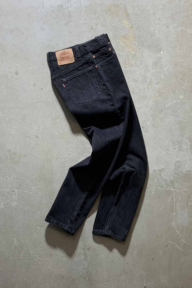 MADE IN USA 99'S 550 DENIM PANTS / BLACK [SIZE: W31 x L32 USED]
