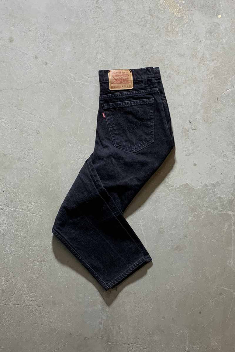 MADE IN USA 94'S 550 DENIM PANTS / BLACK [SIZE: W32 x L30 USED]