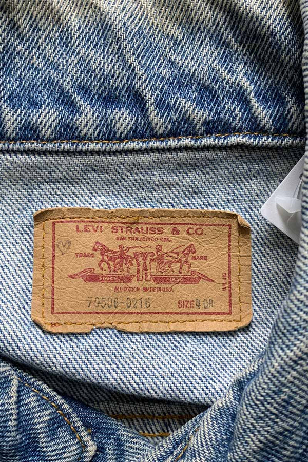 MADE IN USA 80'S 70506-0216 3RD TYPE DENIM JACKET / INDIGO [SIZE: M USED]