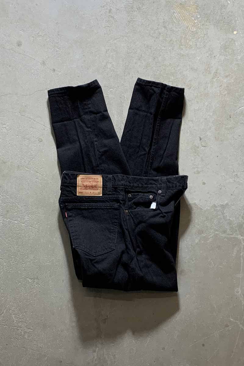 MADE IN USA 94'S 550 DENIM PANTS / SULFUR BLACK [SIZE: W34 x L32 USED]
