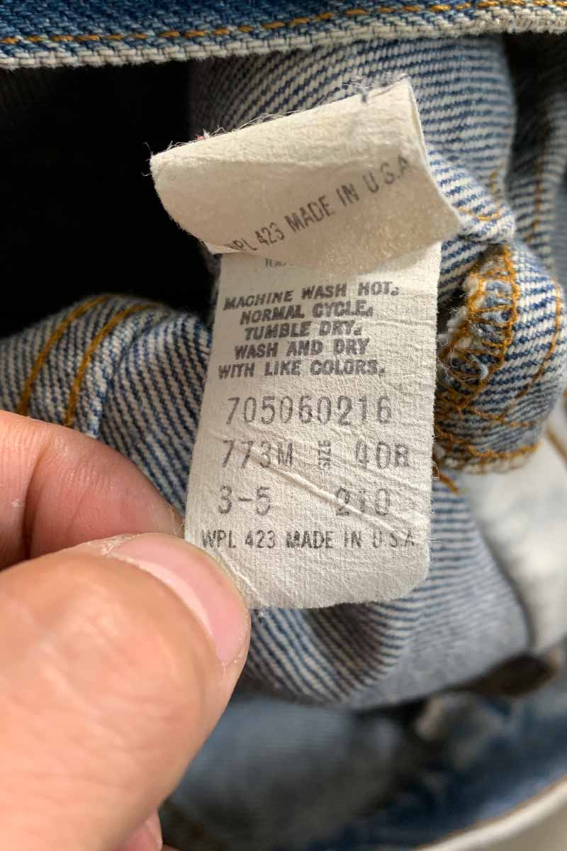 MADE IN USA 80'S 70506-0216 3RD TYPE DENIM JACKET / INDIGO [SIZE: M USED]