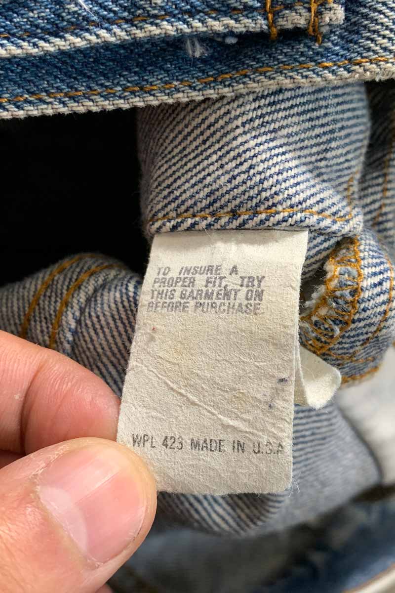 MADE IN USA 80'S 70506-0216 3RD TYPE DENIM JACKET / INDIGO [SIZE: M USED]