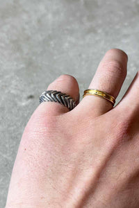 925 SILVER RING [SIZE: 14号相当 USED]
