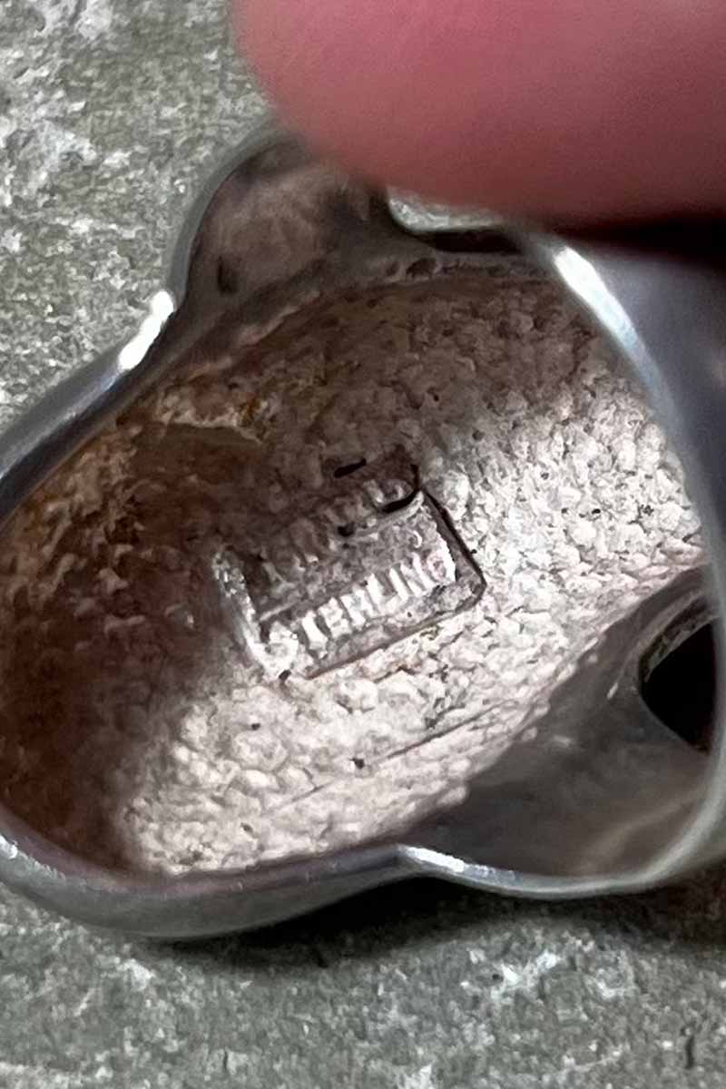 925 VINTAGE SILVER RING [SIZE: 16号相当 USED]