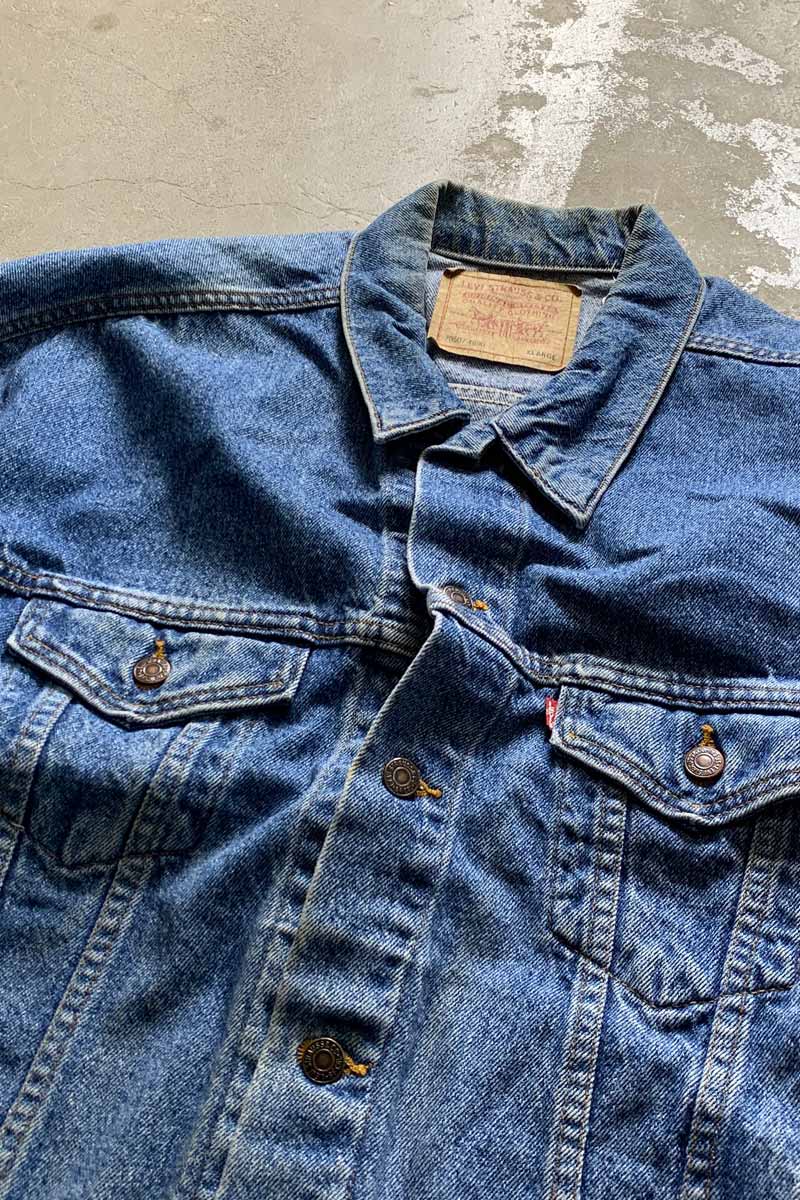MADE IN USA 80'S 70507-4890 3RD DENIM JACKET / INDIGO [SIZE: XL USED]