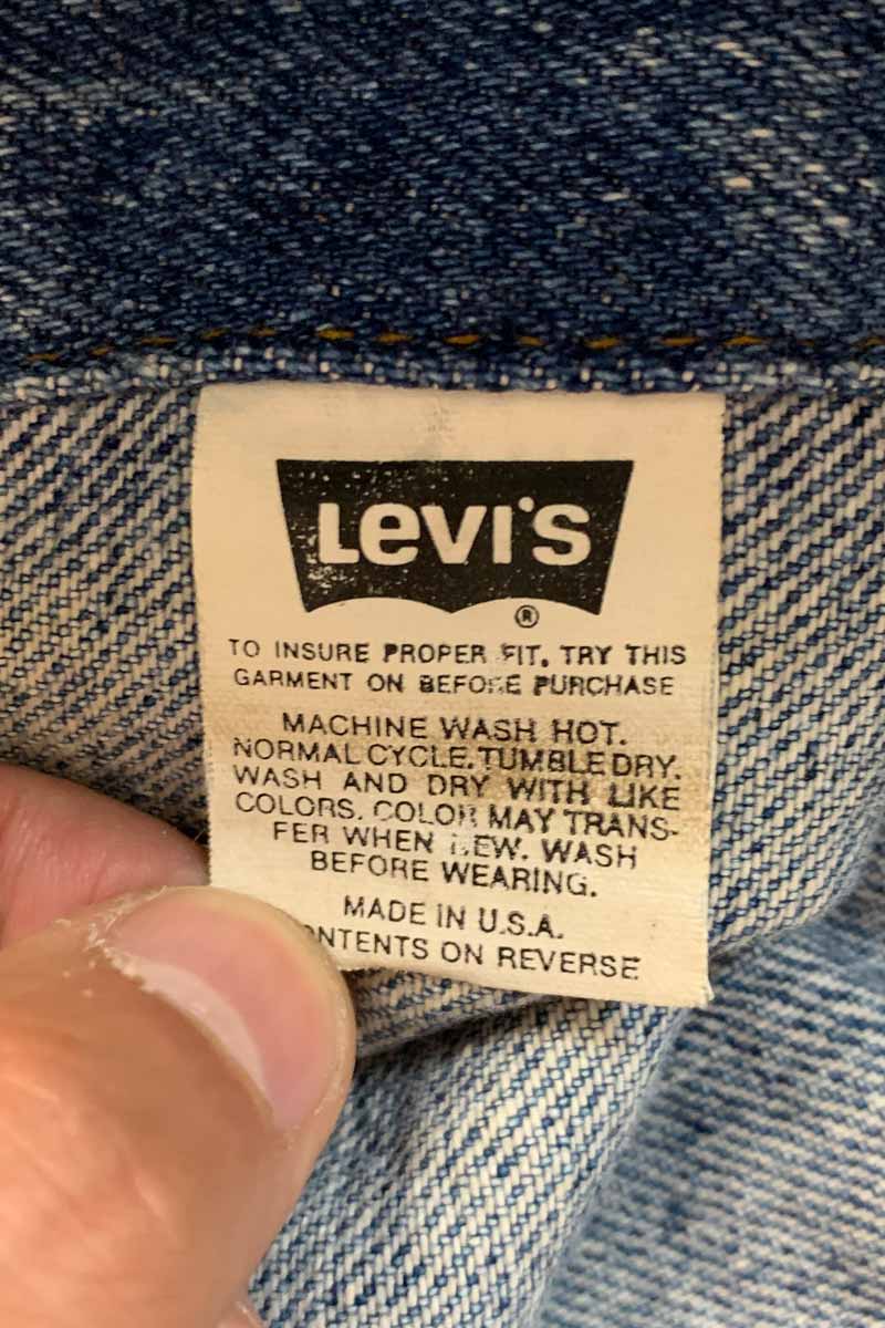 MADE IN USA 80'S 70507-4890 3RD DENIM JACKET / INDIGO [SIZE: XL USED]
